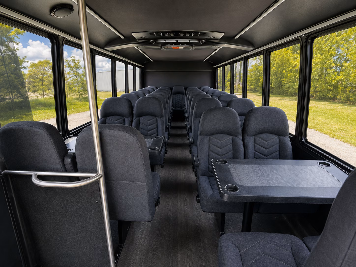 davie 18 passenger minibus inside
