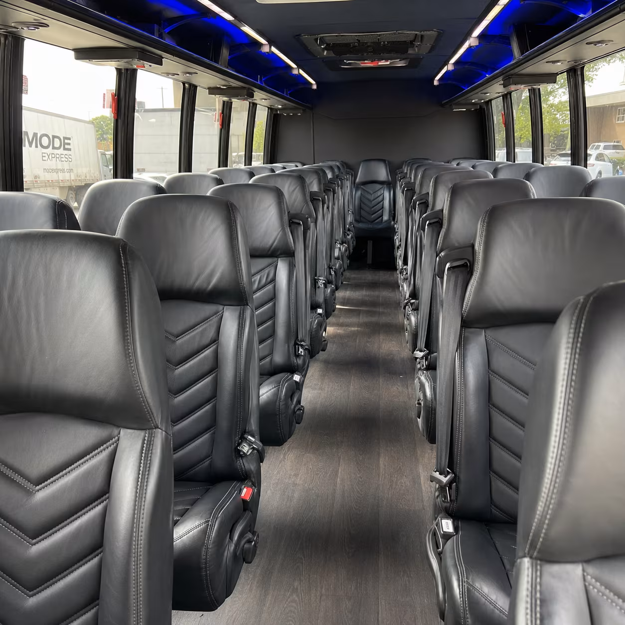 davie 25 passenger minibus inside