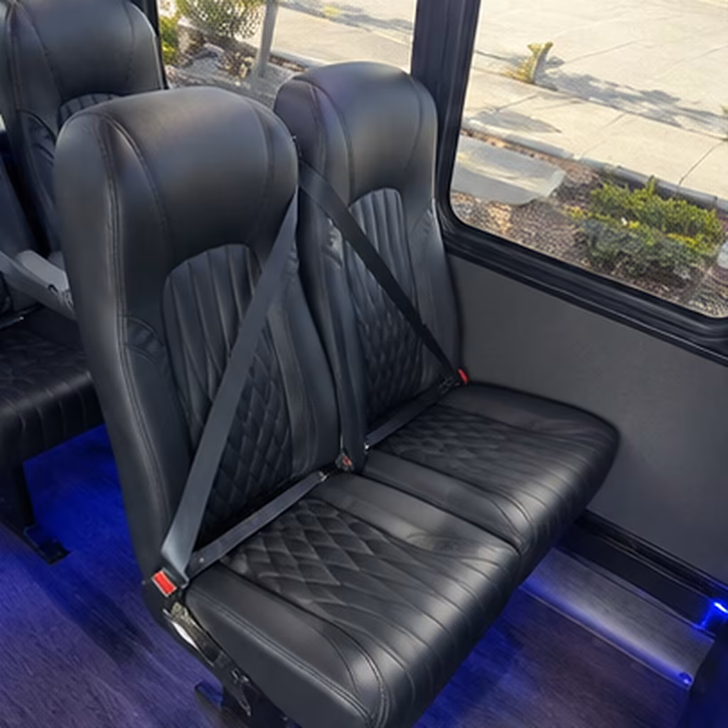 davie 25 passenger minibus interior
