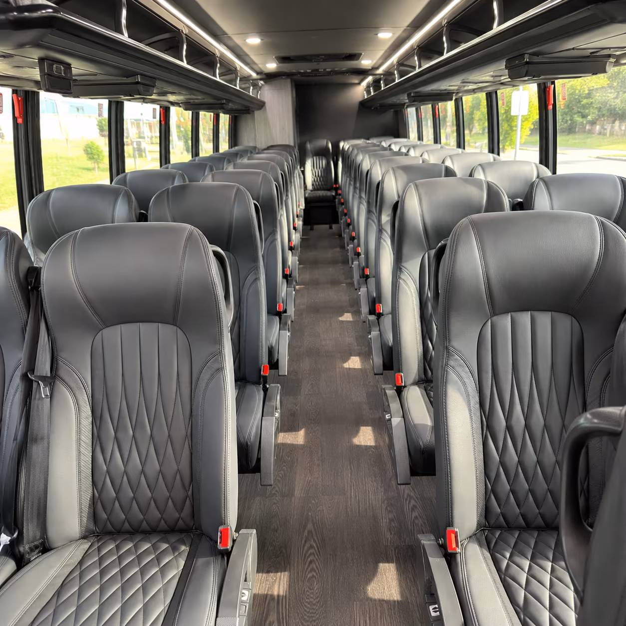 davie 28 passenger minibus inside