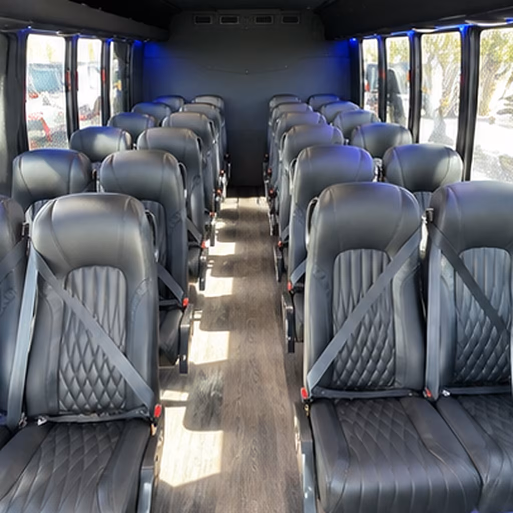 davie 35 passenger minibus inside