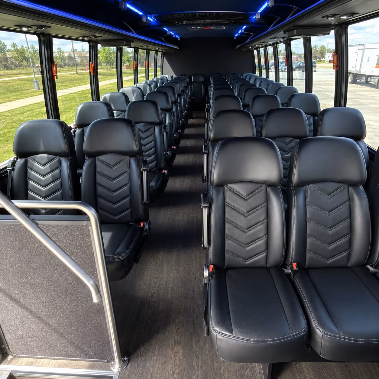 davie 35 passenger minibus interior