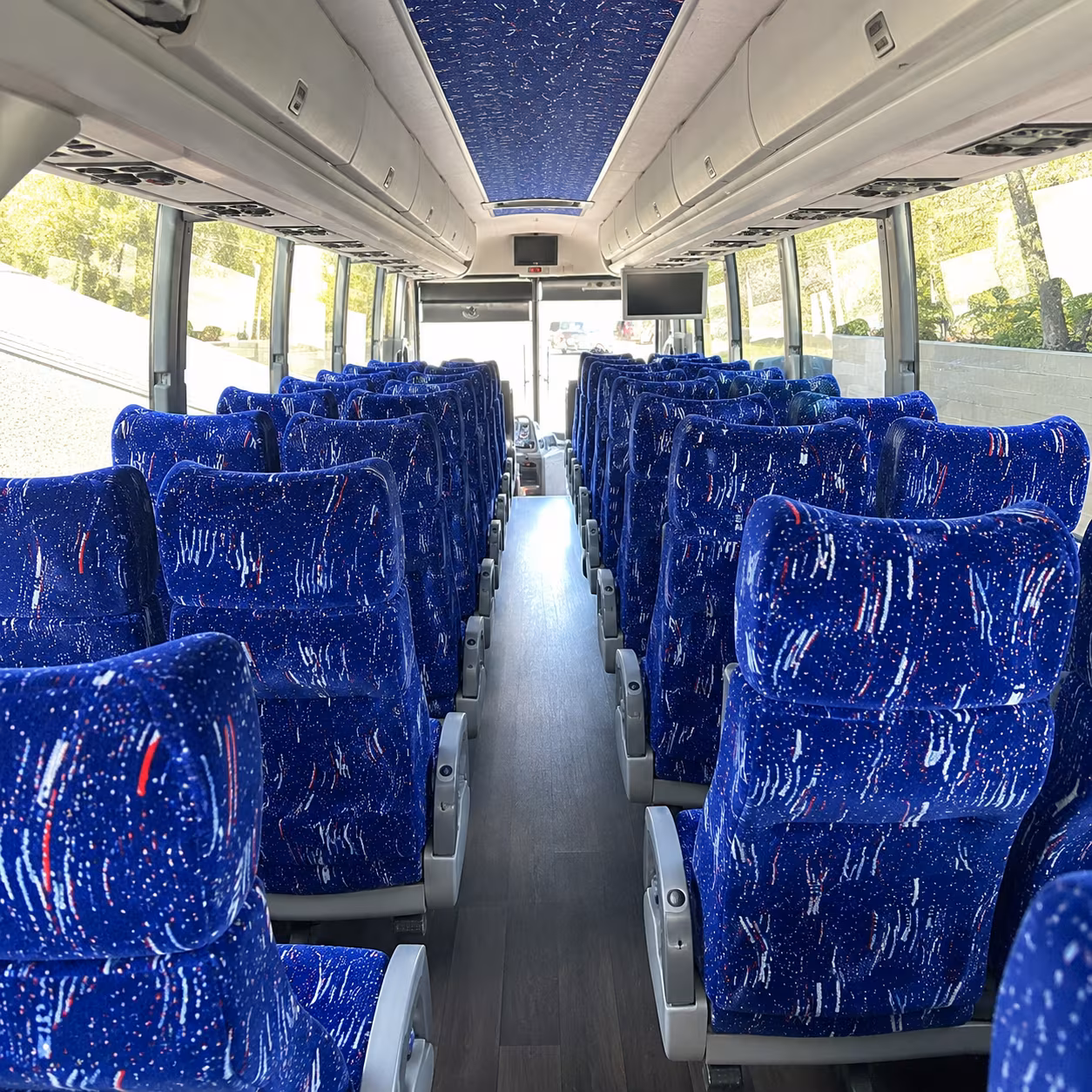 davie 50 passenger charter bus interior