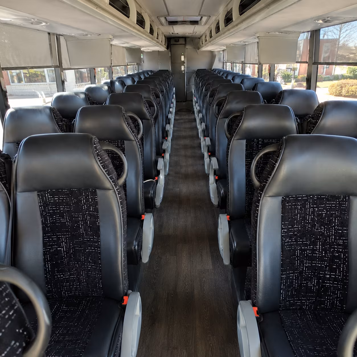 davie 54 passenger charter bus inside