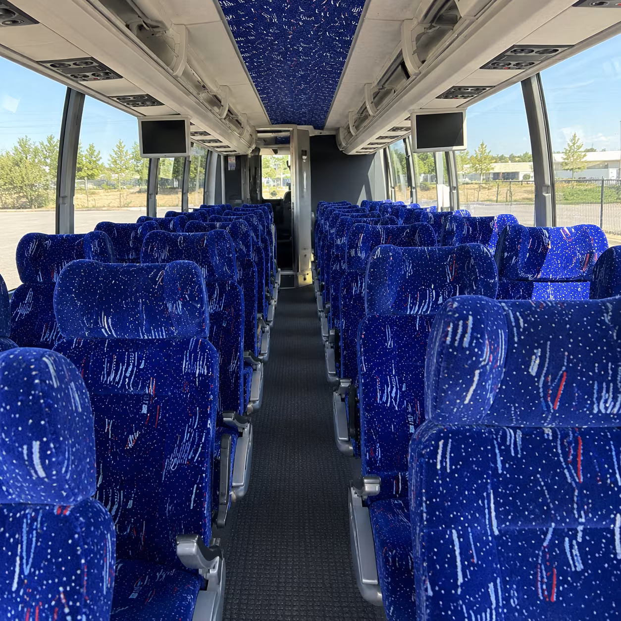 davie 54 passenger charter bus interior