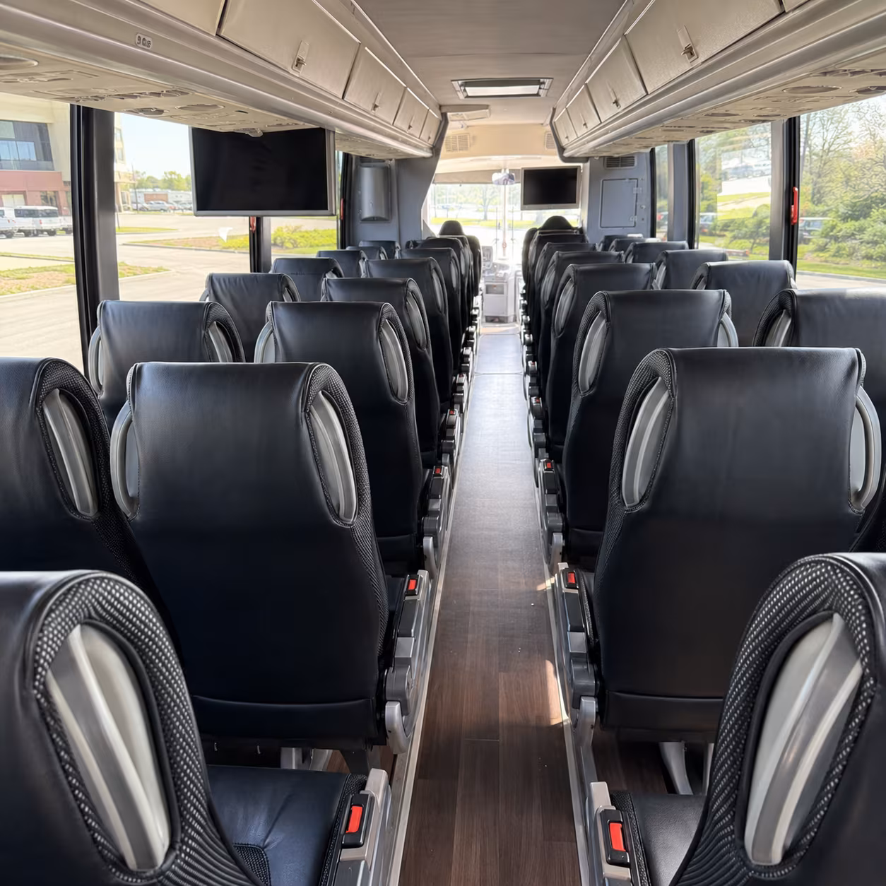 davie 56 passenger charter bus inside