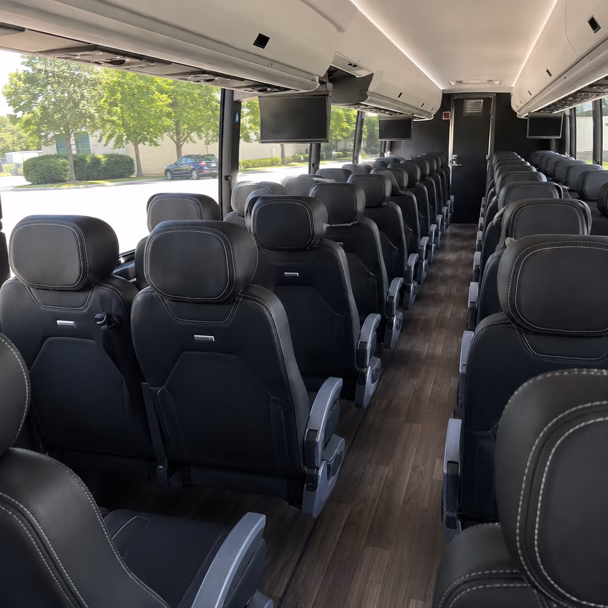 davie 56 passenger charter bus interior
