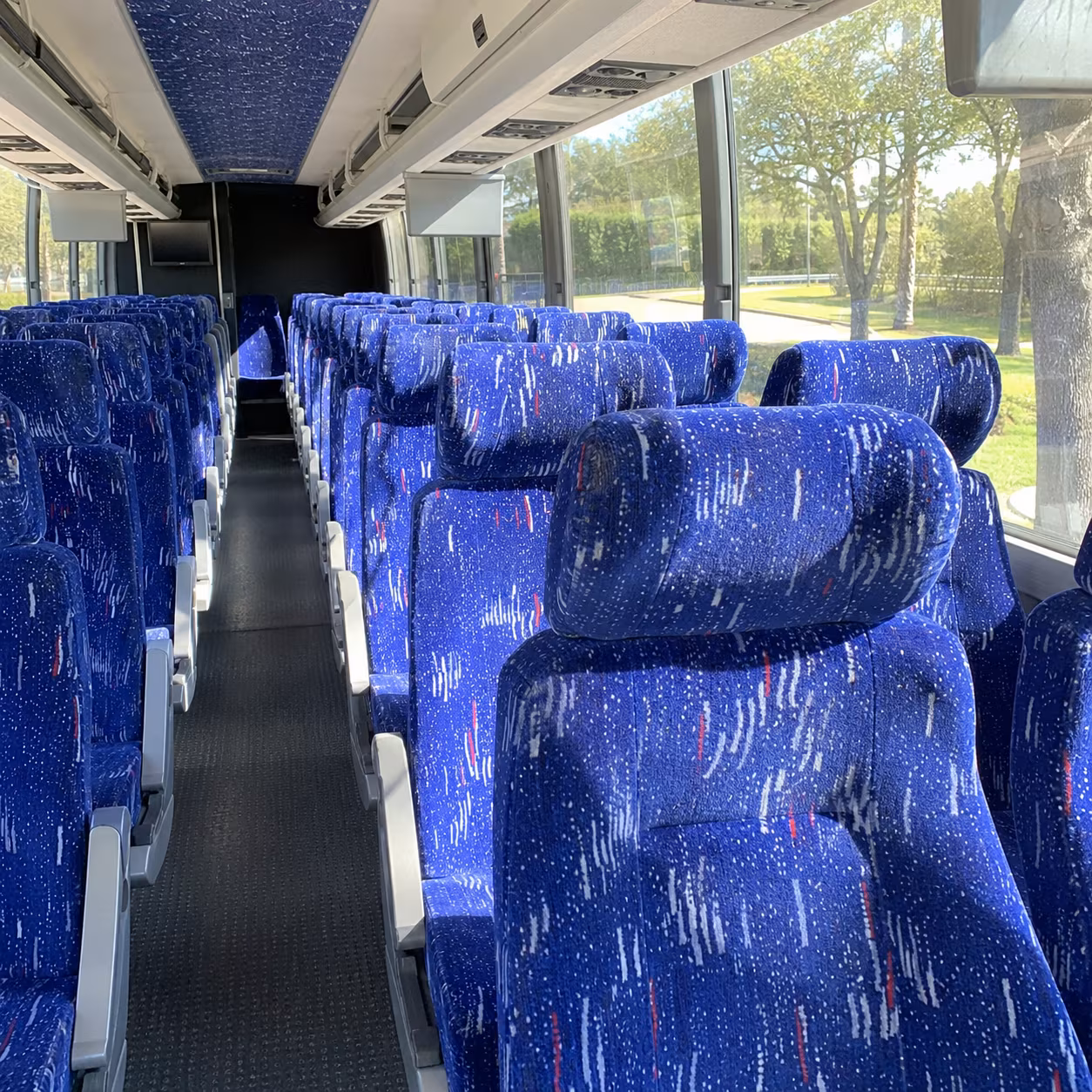 davie charter bus inside